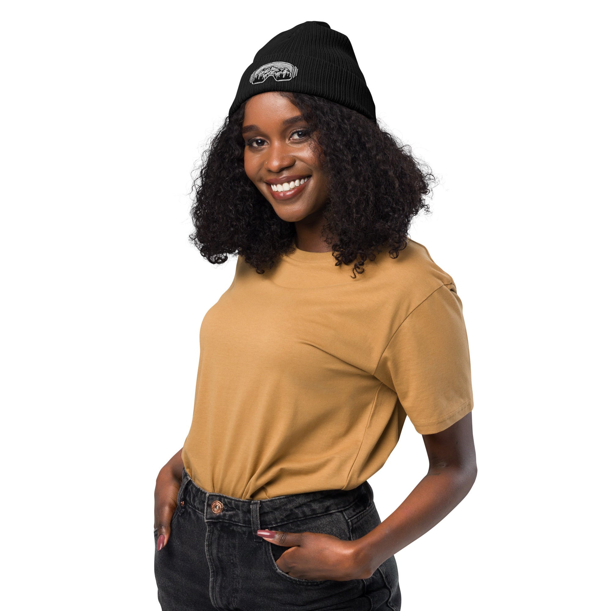 Organic ribbed beanie