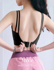 Yoga Crop Tank Top Bras Athletic Vest S-XXL