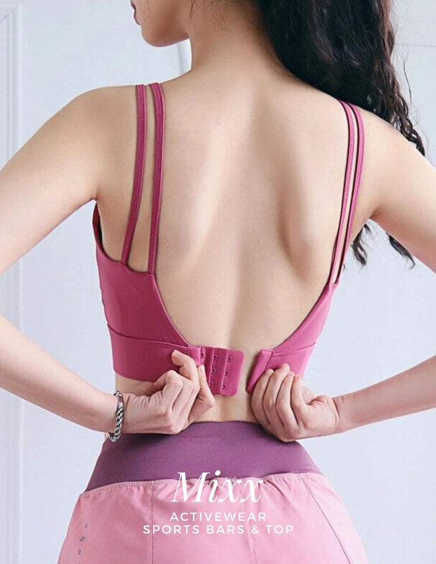 Yoga Crop Tank Top Bras Athletic Vest S-XXL