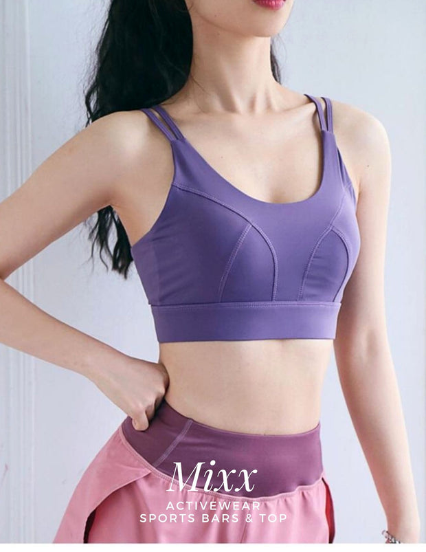 Yoga Crop Tank Top Bras Athletic Vest S-XXL