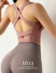 Yoga Crop Top Bras Solid Athletic Vest