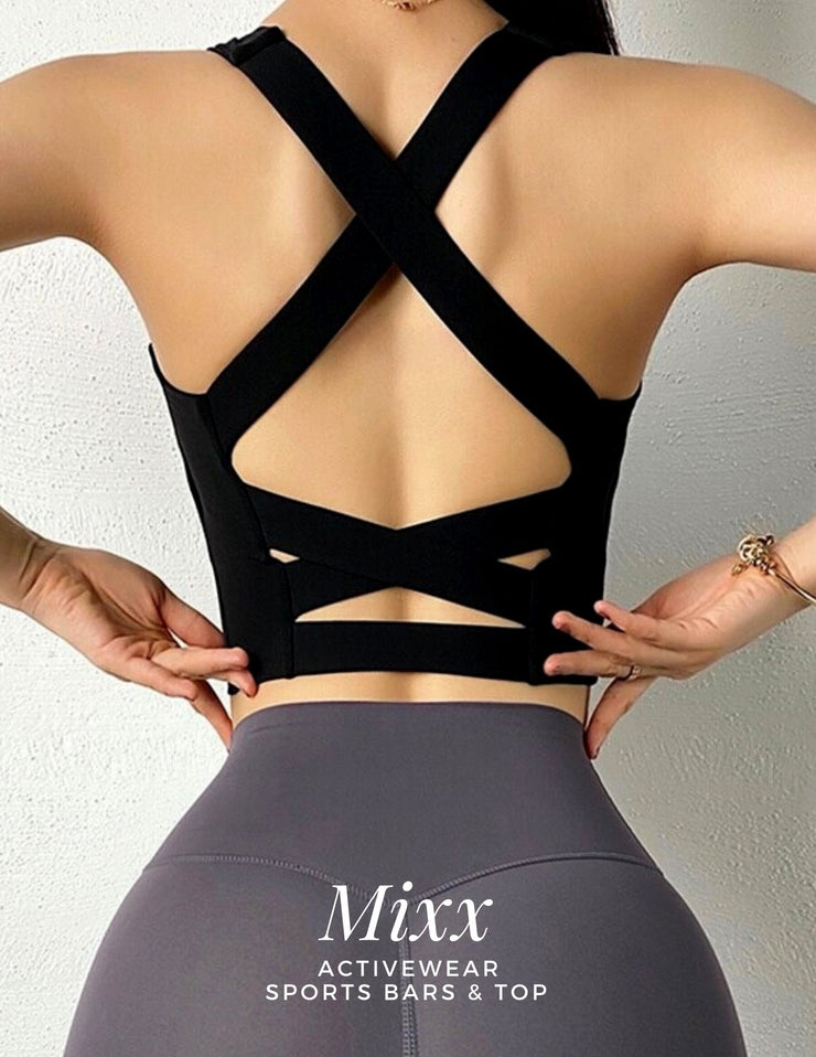 Yoga Crop Top Bras Solid Athletic Vest