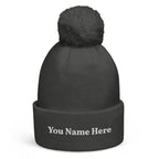 Add Your Name Pom pom beanie