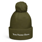 Add Your Name Pom pom beanie
